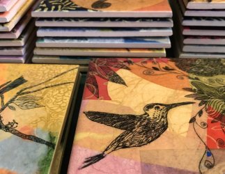 Printmaking & Lampshade Collage